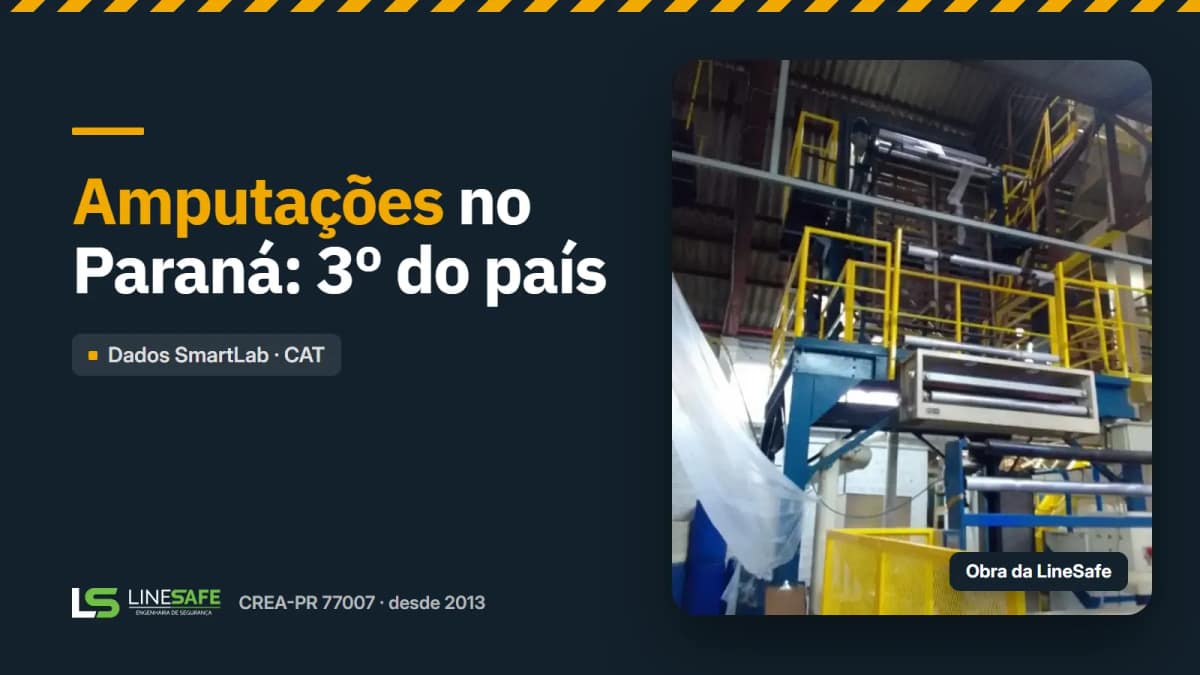 Capa do artigo: Amputações no trabalho: o Paraná é o 3º estado do país, e quase metade envolve máquina